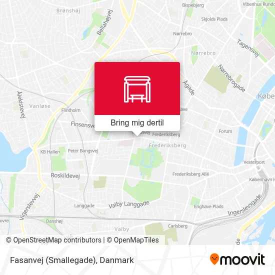 Fasanvej (Smallegade) kort