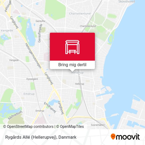 Rygårds Allé (Hellerupvej) kort