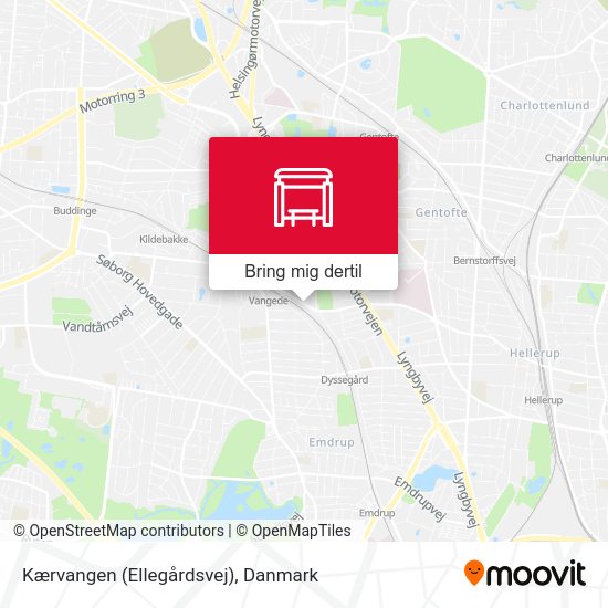 Kærvangen (Ellegårdsvej) kort