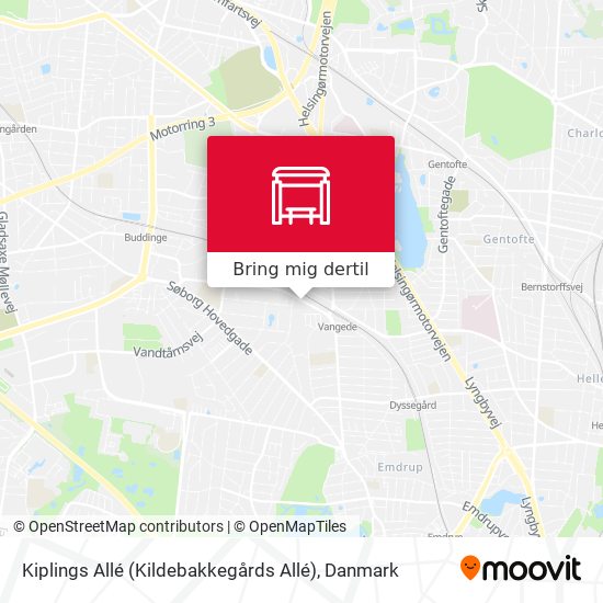 Kiplings Allé (Kildebakkegårds Allé) kort