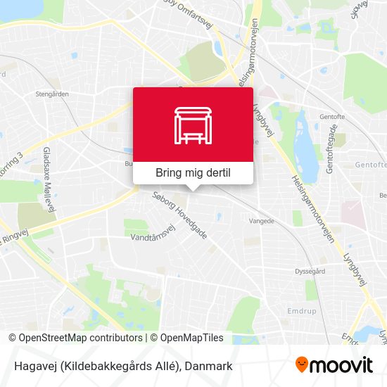Hagavej (Kildebakkegårds Allé) kort