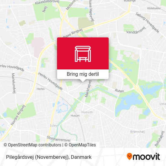 Pilegårdsvej (Novembervej) kort