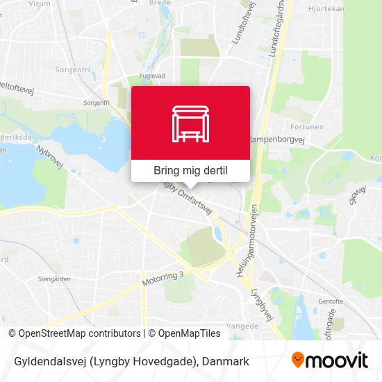 Gyldendalsvej (Lyngby Hovedgade) kort