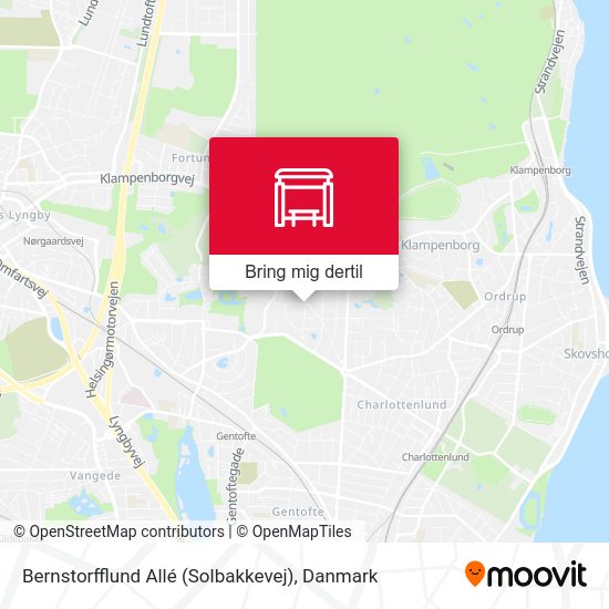 Bernstorfflund Allé (Solbakkevej) kort