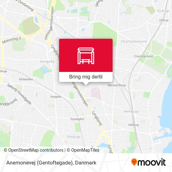 Anemonevej (Gentoftegade) kort