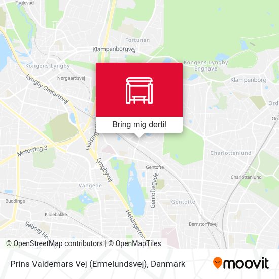 Prins Valdemars Vej (Ermelundsvej) kort