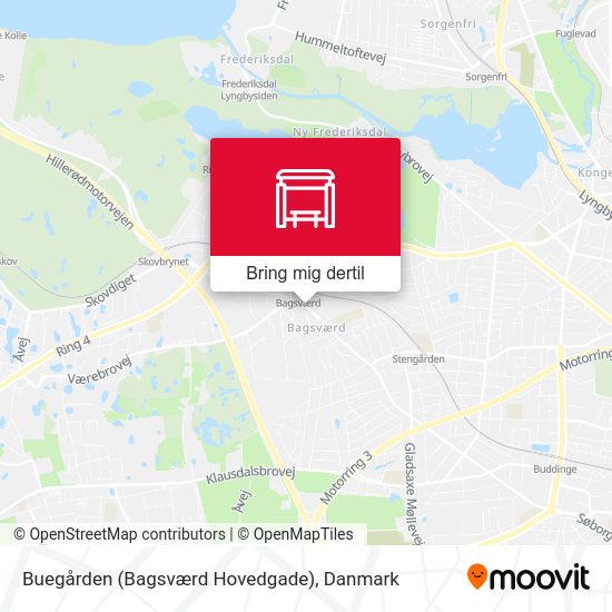 Buegården (Bagsværd Hovedgade) kort