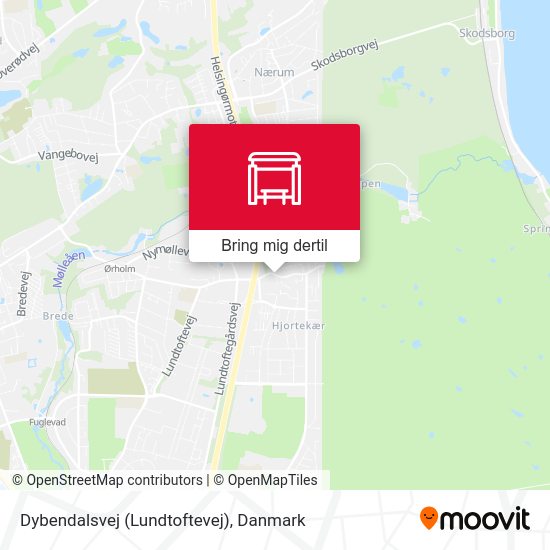 Dybendalsvej (Lundtoftevej) kort