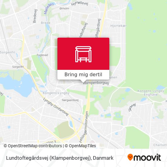Lundtoftegårdsvej (Klampenborgvej) kort