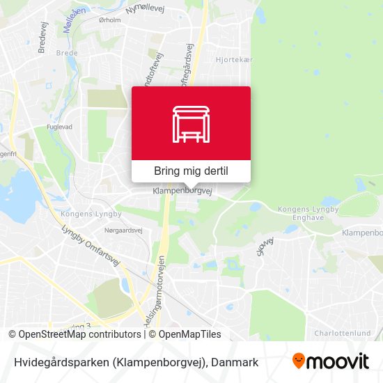Hvidegårdsparken (Klampenborgvej) kort