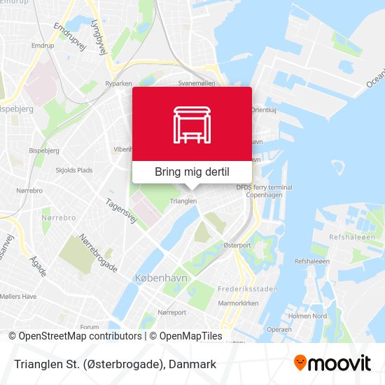 Trianglen St. (Østerbrogade) kort