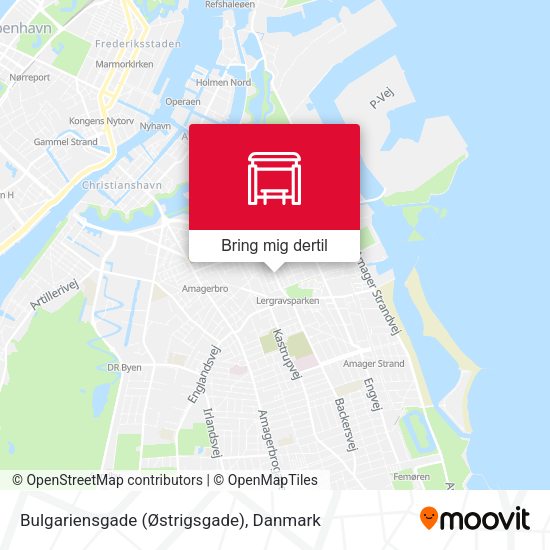 Bulgariensgade (Østrigsgade) kort
