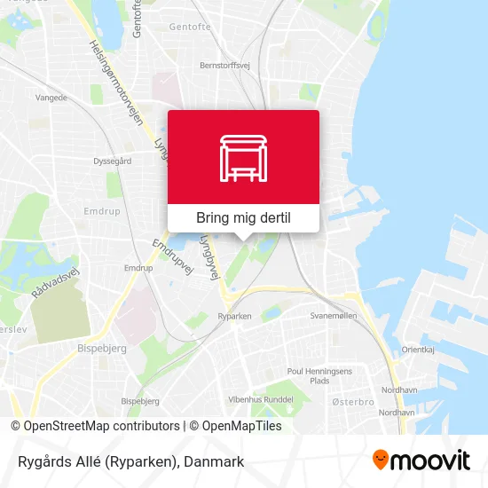 Rygårds Allé (Ryparken) kort