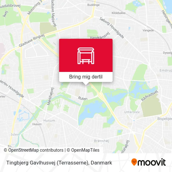 Tingbjerg Gavlhusvej (Terrasserne) kort