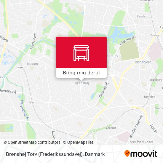 Brønshøj Torv (Frederikssundsvej) kort