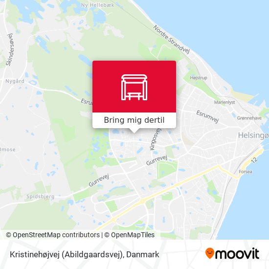 Kristinehøjvej (Abildgaardsvej) kort