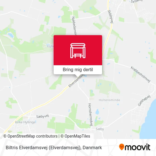 Biltris Elverdamsvej kort