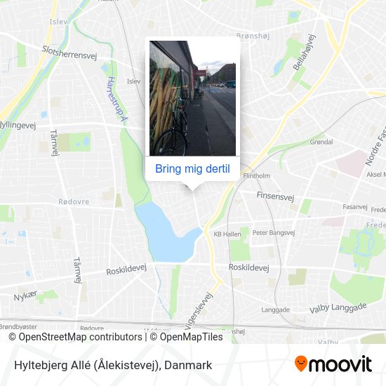 Hyltebjerg Allé (Ålekistevej) kort