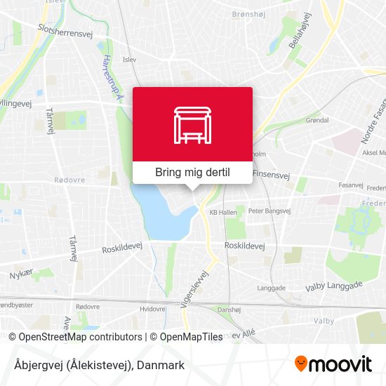 Åbjergvej (Ålekistevej) kort