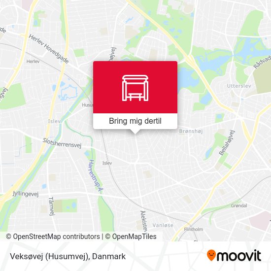 Veksøvej (Husumvej) kort