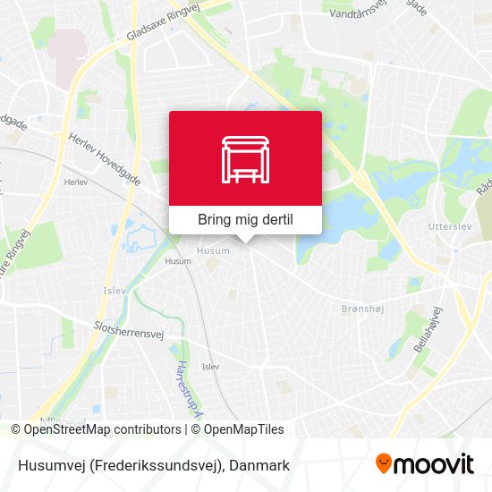 Husumvej (Frederikssundsvej) kort