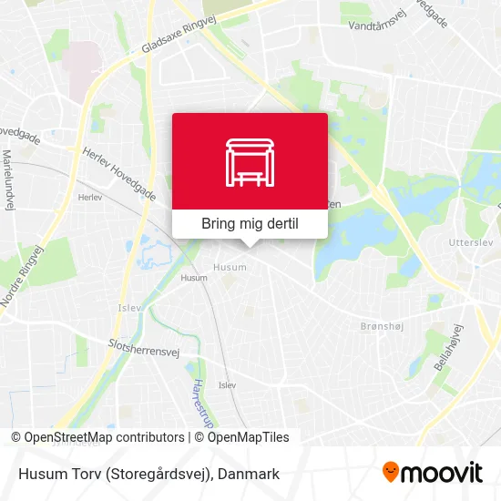 Husum Torv (Storegårdsvej) kort