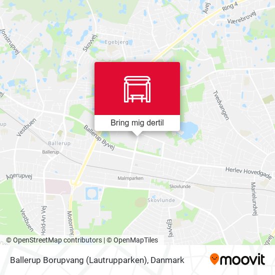 Ballerup Borupvang (Lautrupparken) kort
