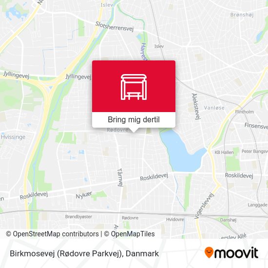 Birkmosevej (Rødovre Parkvej) kort