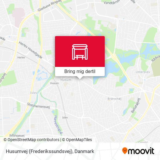 Husumvej (Frederikssundsvej) kort
