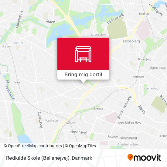 Rødkilde Skole (Bellahøjvej) kort
