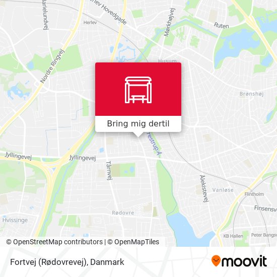 Fortvej (Rødovrevej) kort