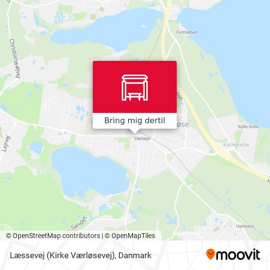 Læssevej (Kirke Værløsevej) kort