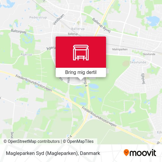 Magleparken Syd kort