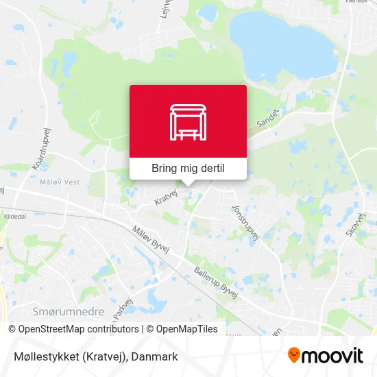 Møllestykket (Kratvej) kort