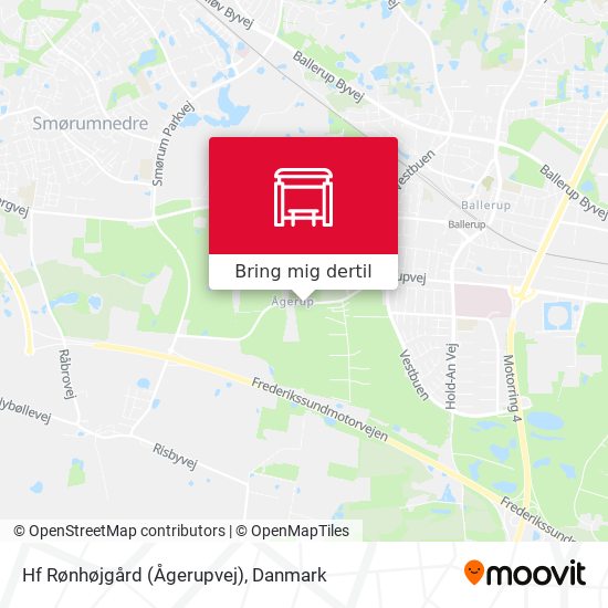 Hf Rønhøjgård (Ågerupvej) kort