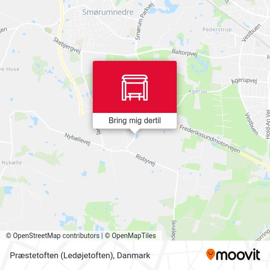 Præstetoften (Ledøjetoften) kort