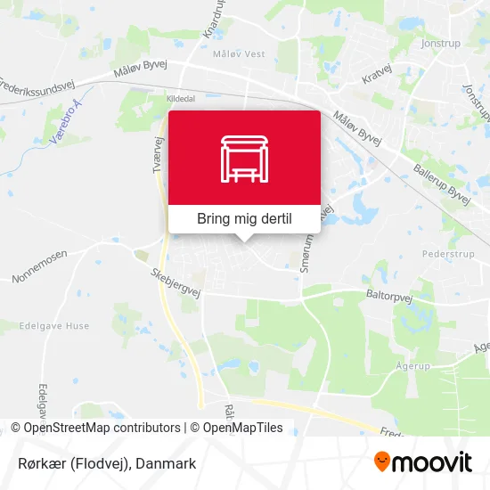 Rørkær (Flodvej) kort