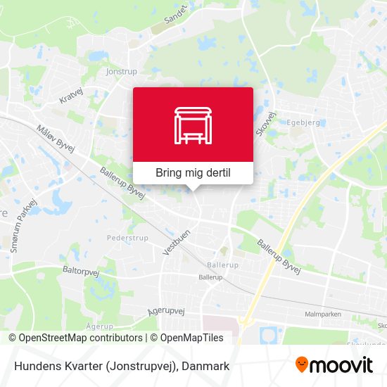 Hundens Kvarter (Jonstrupvej) kort