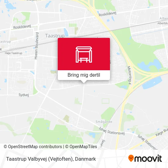 Taastrup Valbyvej (Vejtoften) kort