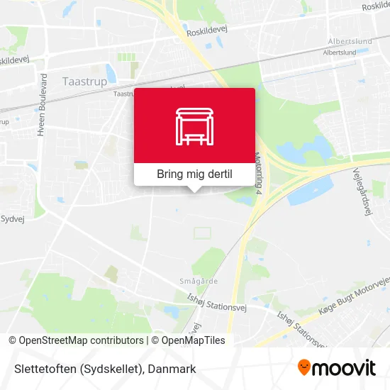 Slettetoften (Sydskellet) kort