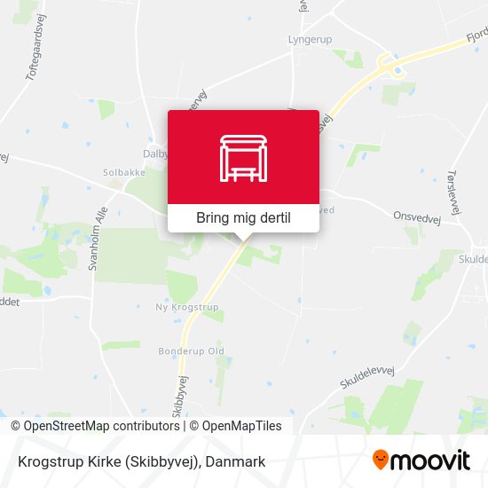 Krogstrup Kirke (Skibbyvej) kort