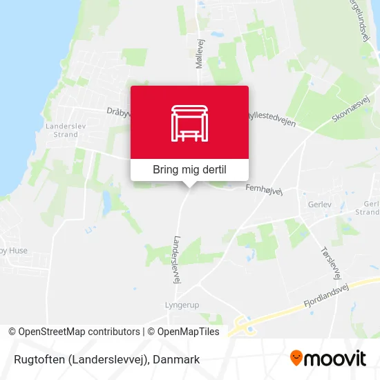 Rugtoften (Landerslevvej) kort