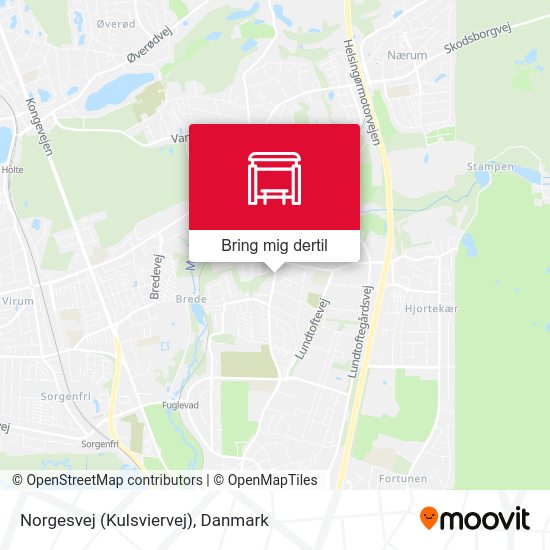 Norgesvej (Kulsviervej) kort