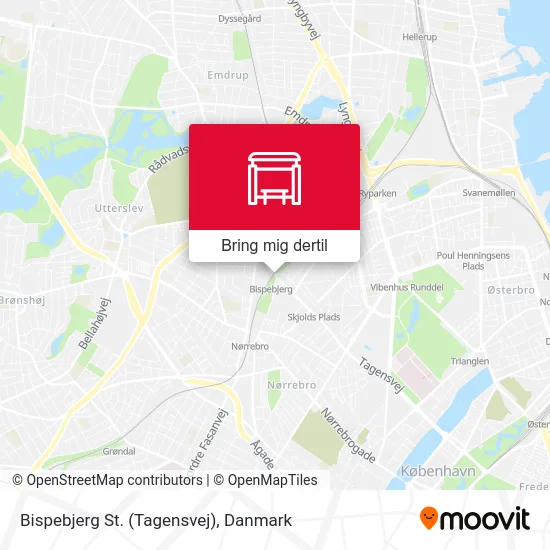 Bispebjerg St. (Tagensvej) kort