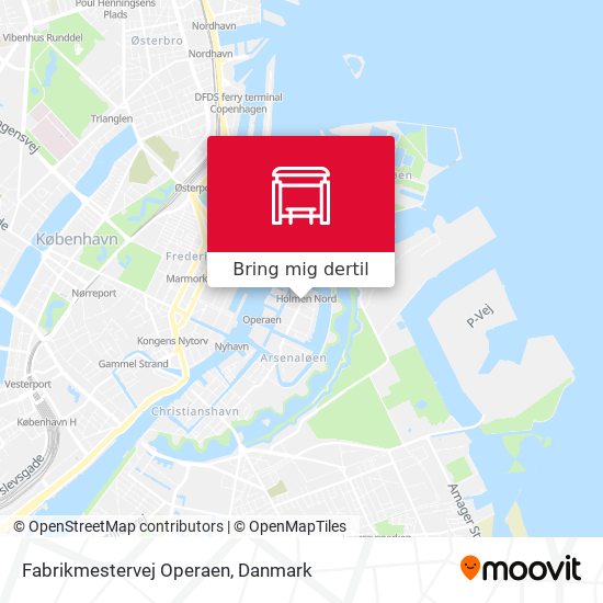 Fabrikmestervej Operaen kort