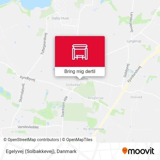 Egelyvej (Solbakkevej) kort