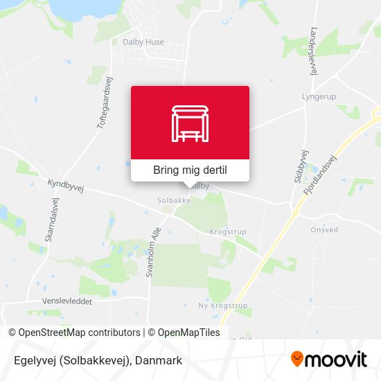 Egelyvej (Solbakkevej) kort
