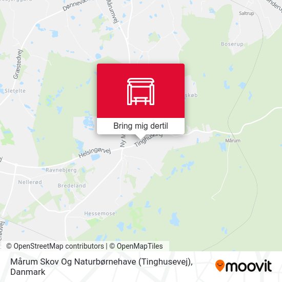 Mårum Skov Og Naturbørnehave (Tinghusevej) kort