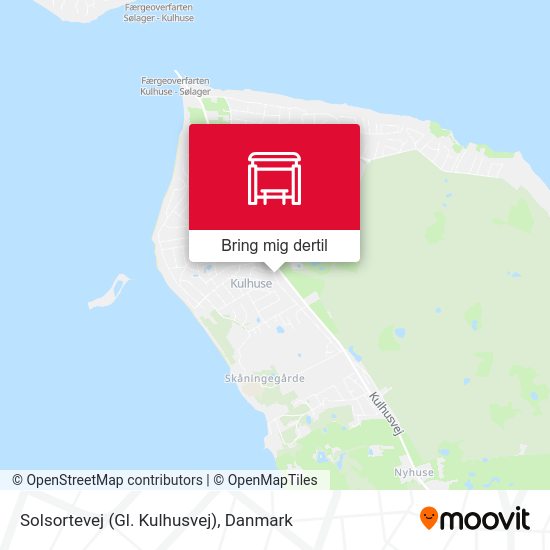 Solsortevej (Gl. Kulhusvej) kort