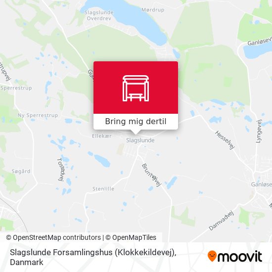 Slagslunde Forsamlingshus (Klokkekildevej) kort